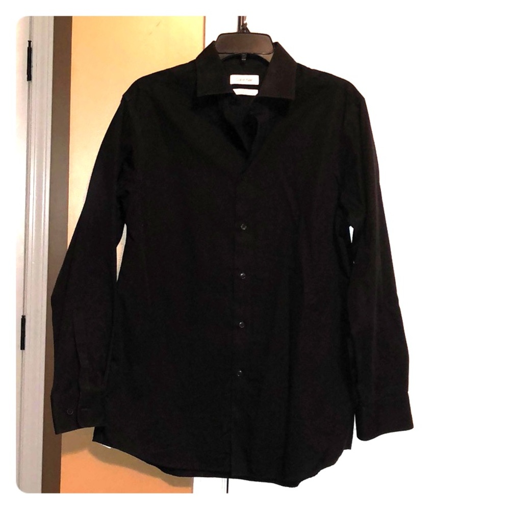 Men’s Calvin Klein black long sleeve button down